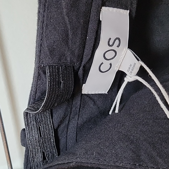 NWT Cos Relaxed Fluid Wide-LegPants Black Wide-Leg Trousers Sz 34/4 - Picture 14 of 16